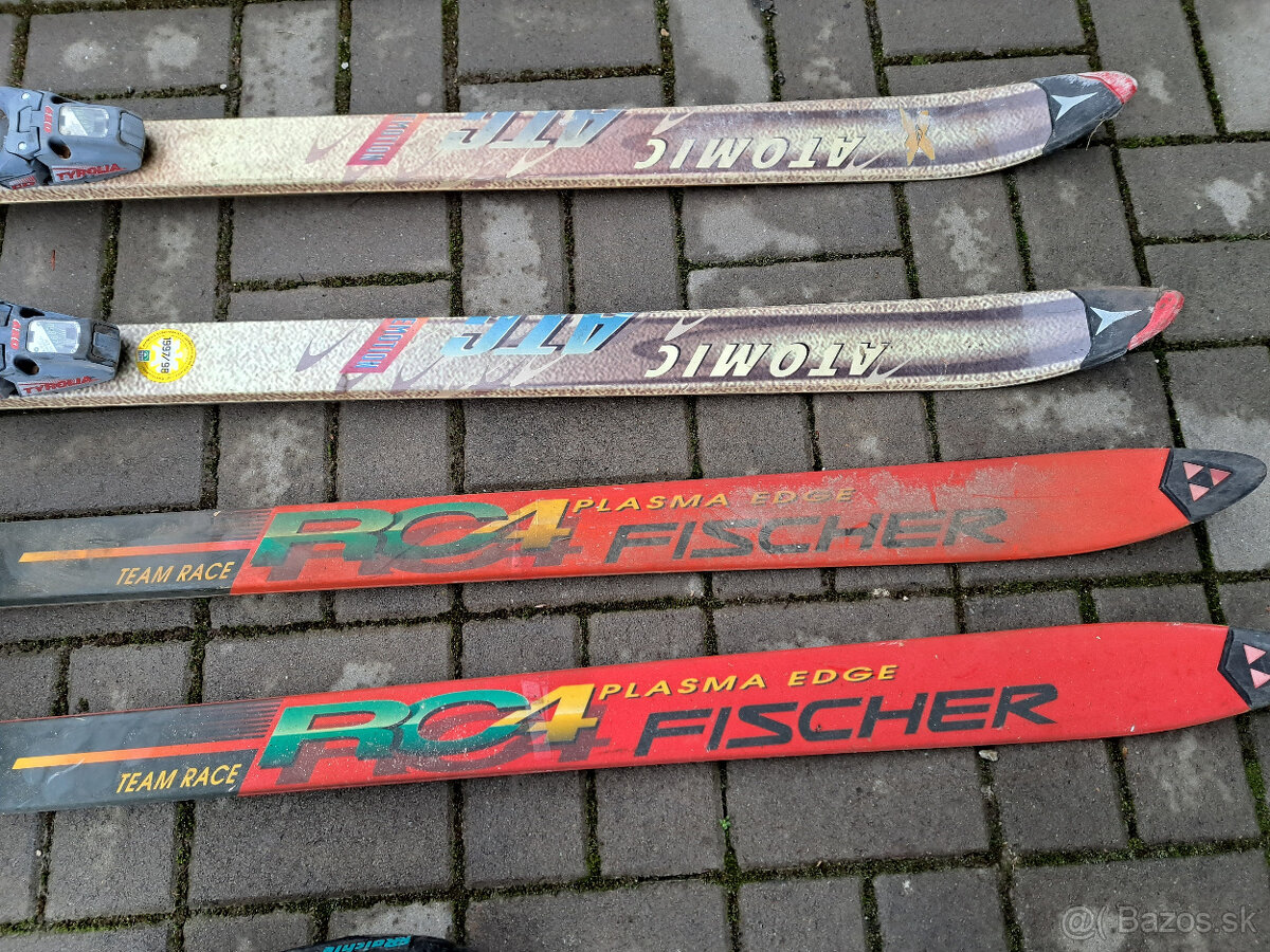 Predam lyže a lyžiarky,fischer a atomic. - 2