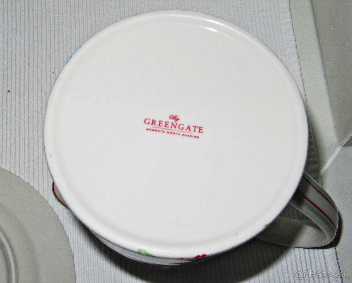 Green Gate džbán a tanier - sada - 2