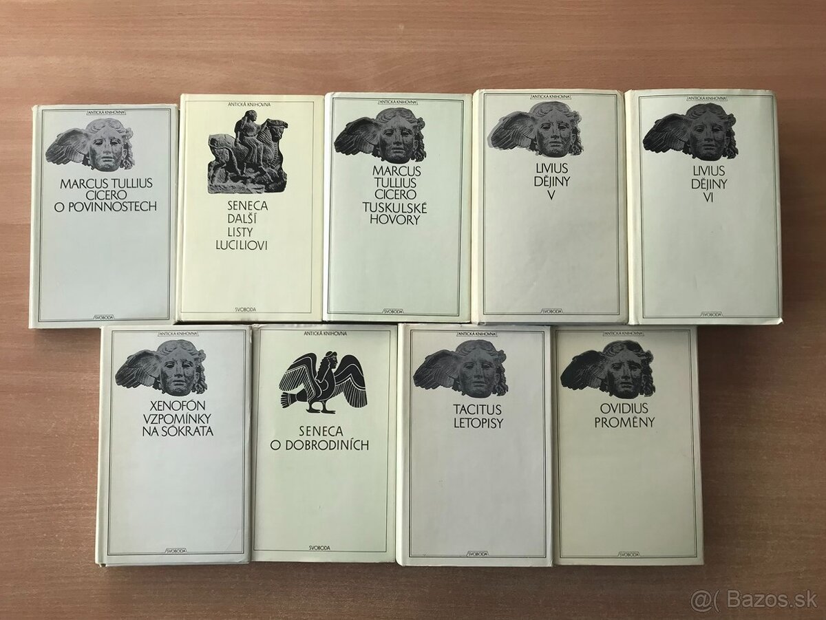 Caesar, Montesquieu, Epikuros,Antická knihovna - 2