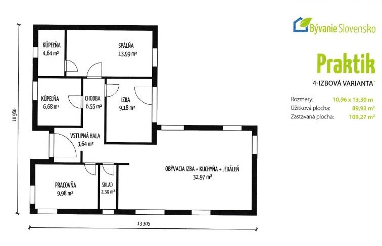 NÍZKOENERGETICKÁ NOVOSTAVBA - drevodom PRAKTIK - 2