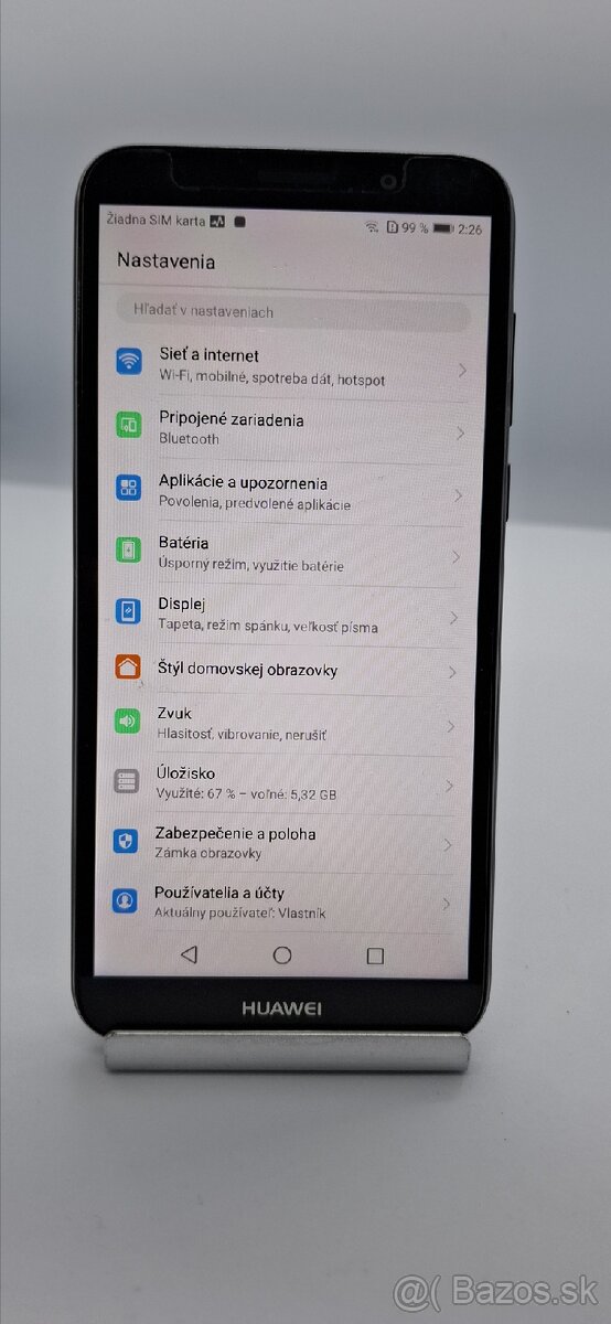 Predám mobilný telefón HUAWEI Y5 2018 (model DRA-L21) - 2