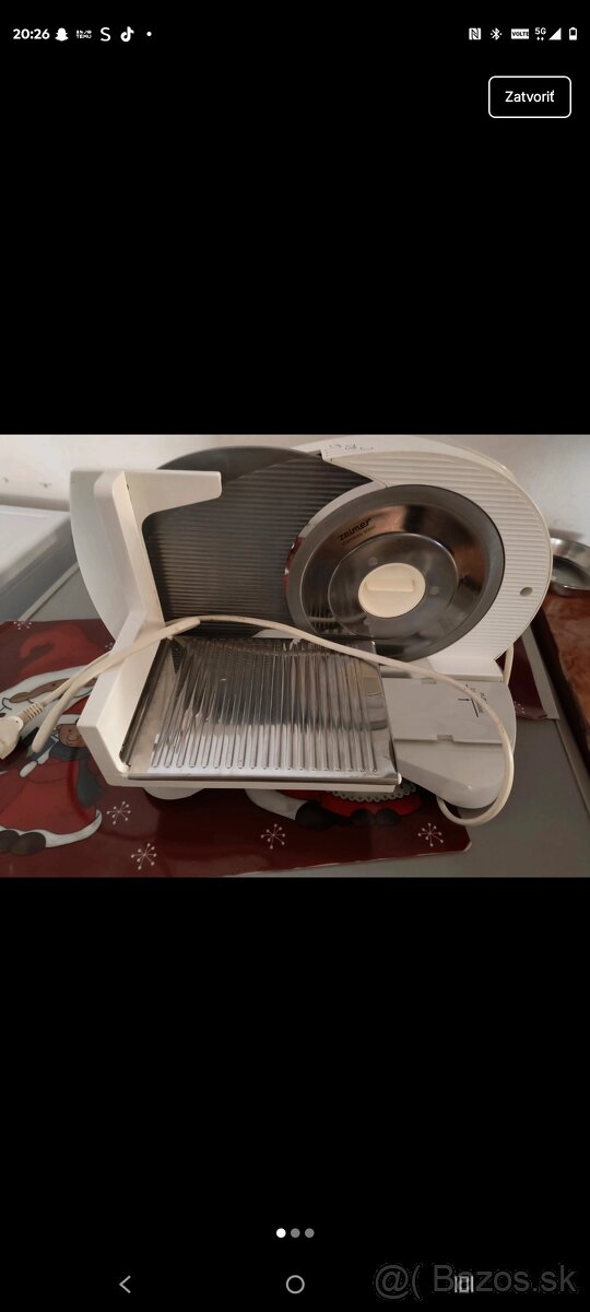 Krájač na salámy , pečivo , syry - 2