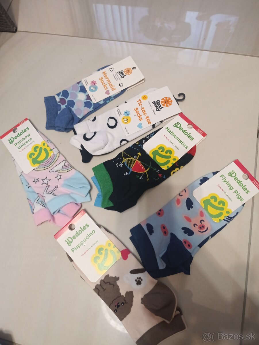 Veselé dedoles ponožky 35-38 - 2