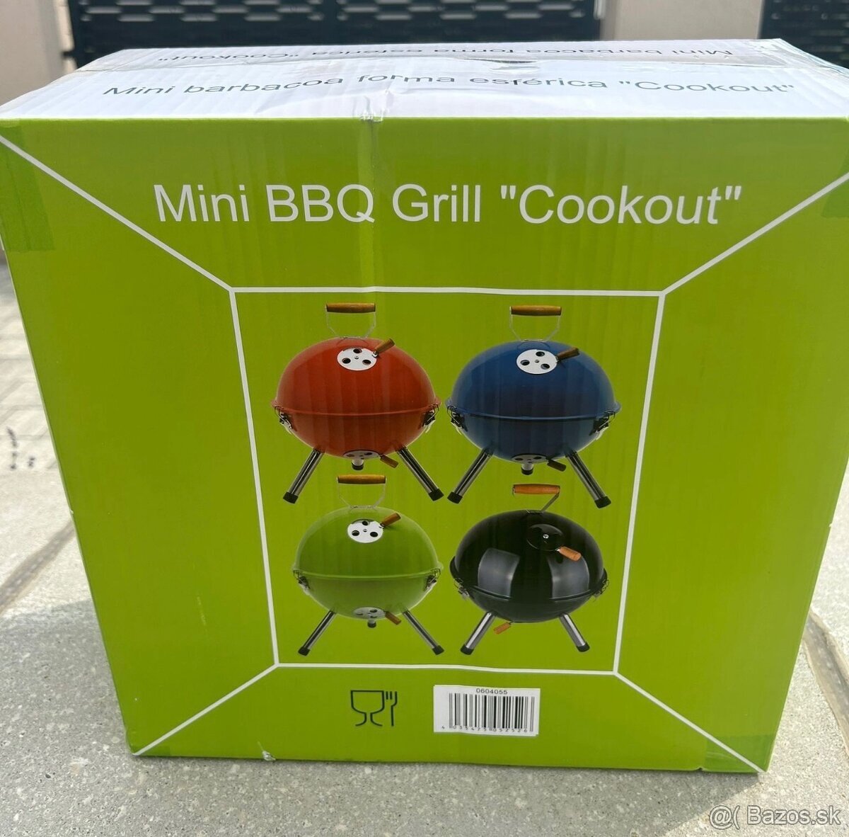 mini bbq grill cookout 0604055 cerveny - 2
