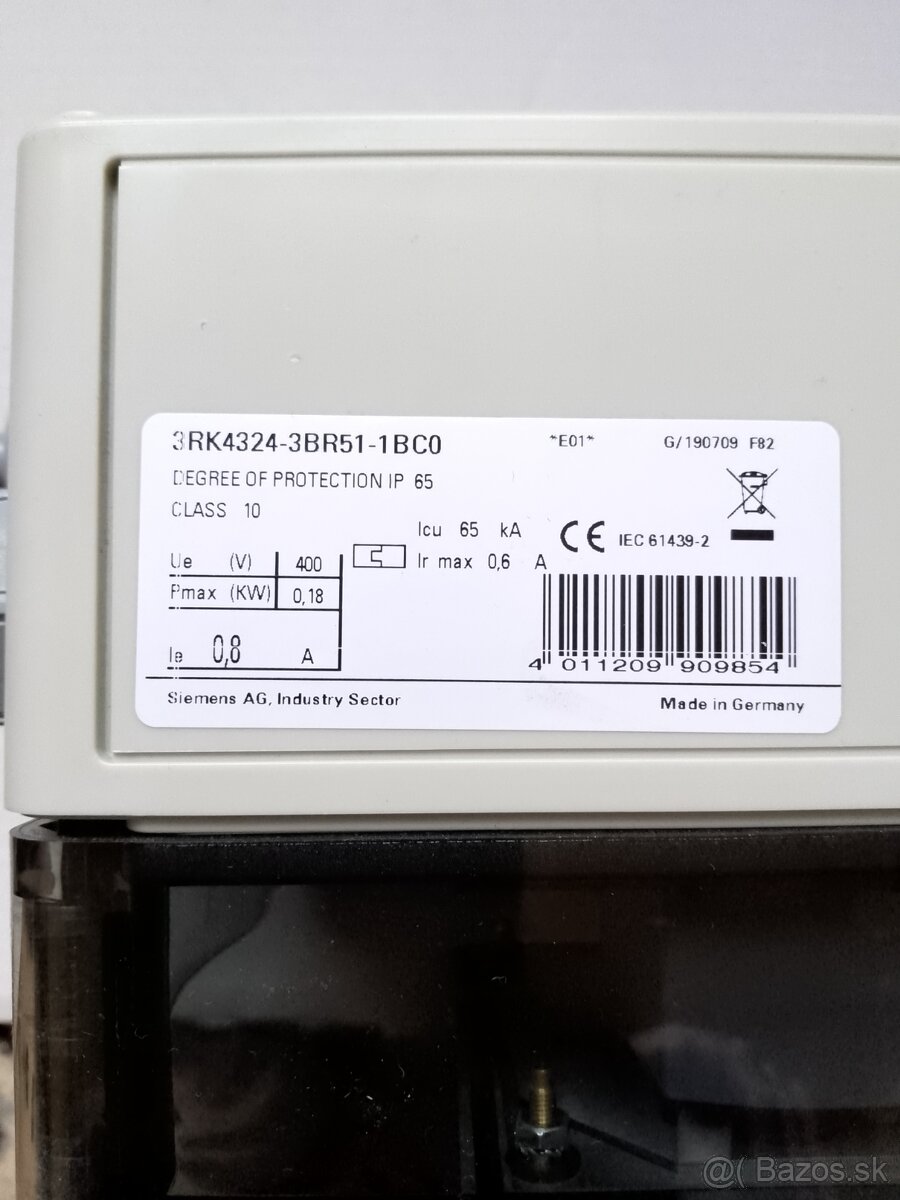 Motorový štartér Siemens Sirius MCU - 2