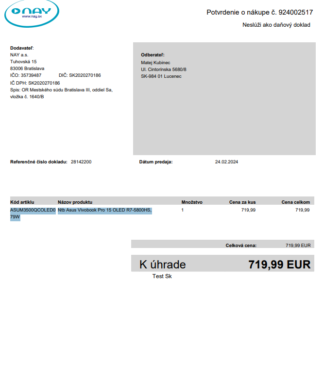 Notebook Asus Vivobook Pro 15 OLED modrý - 2