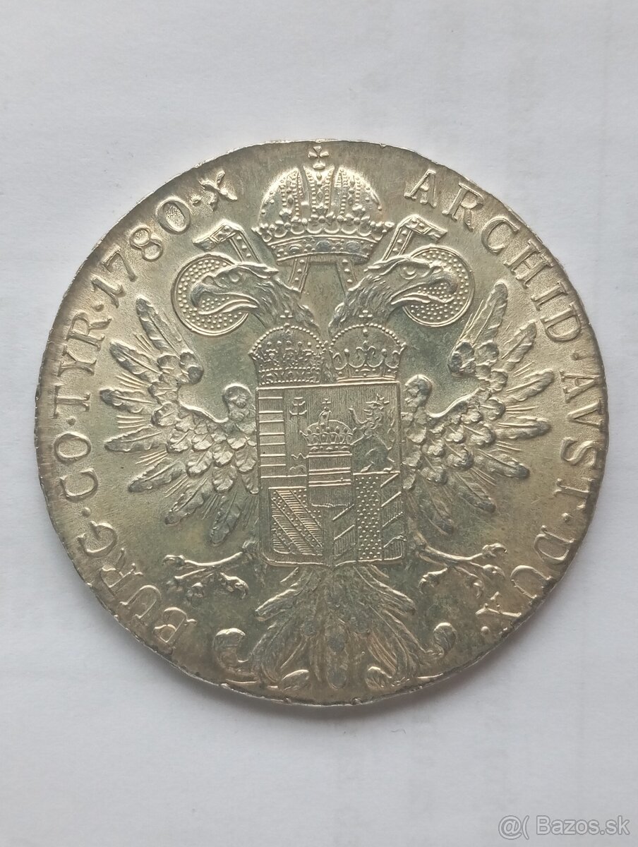Strieborný Levantský Toliar Márie Terézie 1780 SF - 2
