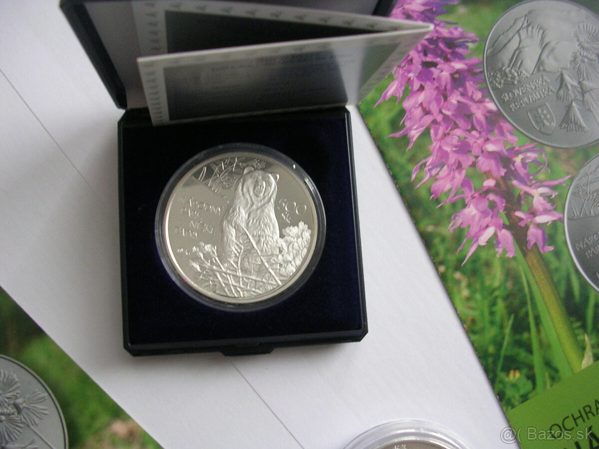 Ag mince 500 Sk 2008 NAPANT Proof + BK + 2ks letáky - 2