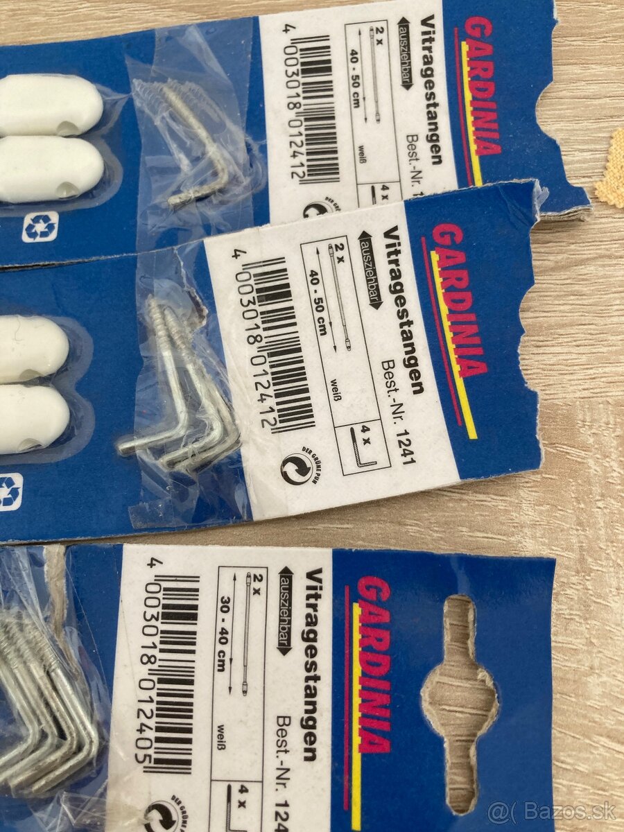 Tyčky na záclony vitrážky - 2