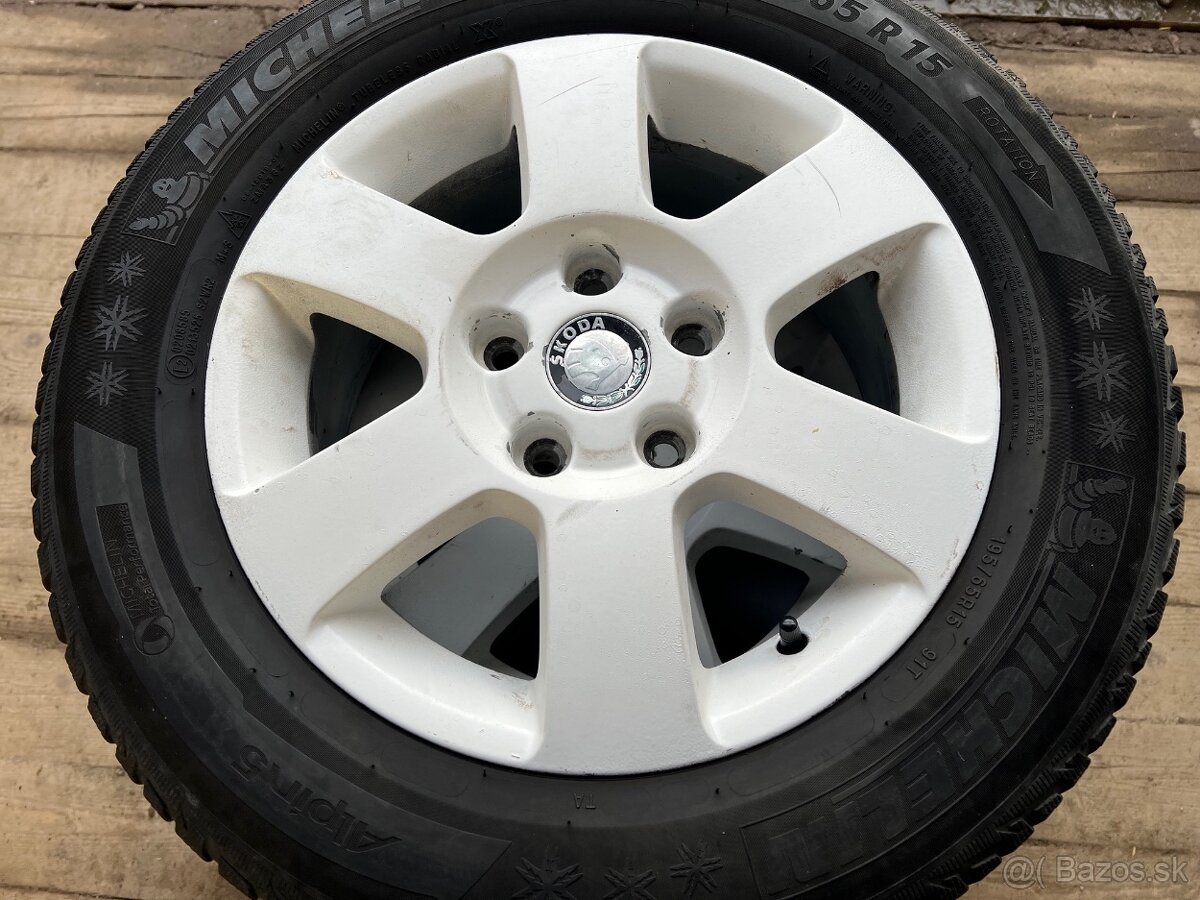 Škoda ALU 6x15, 5x112x57 ET 47, 195/65R15 91T Michelin - 2