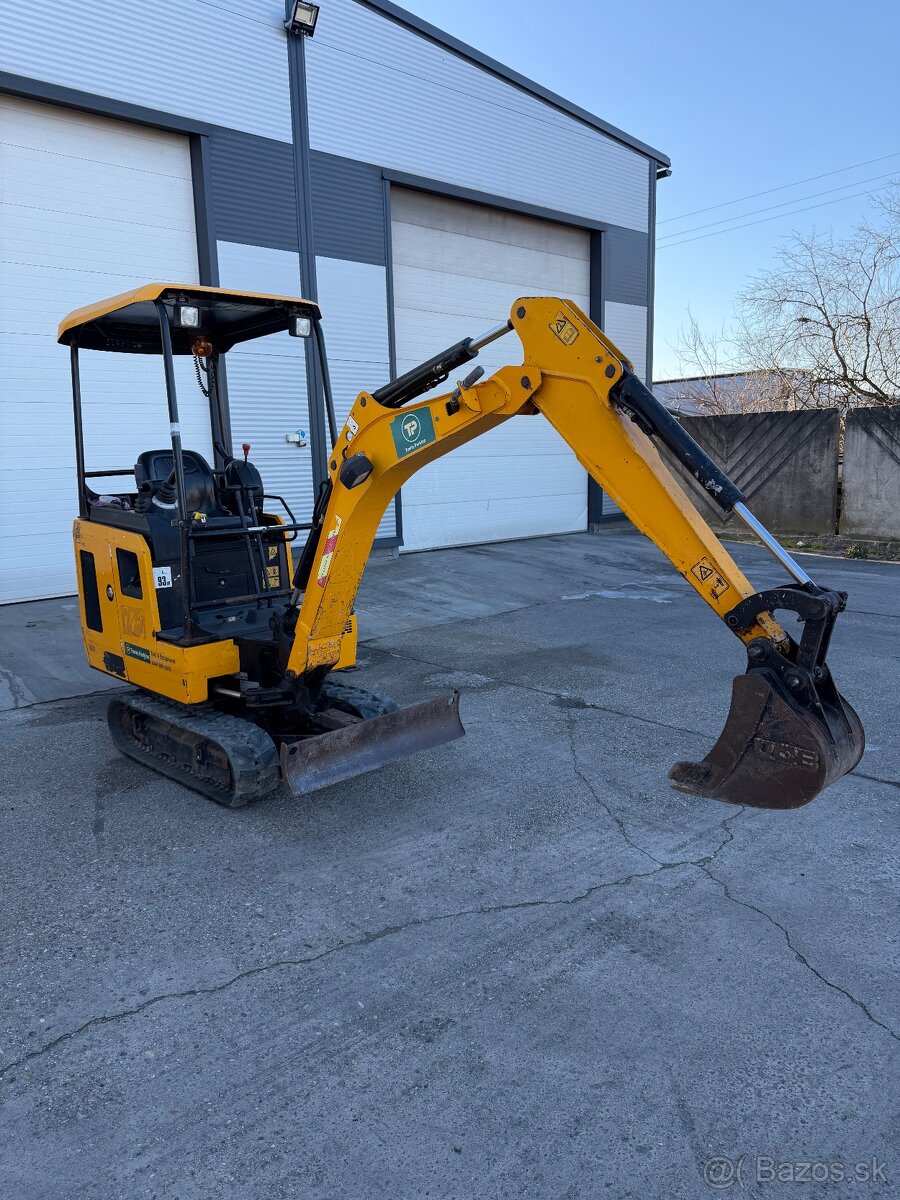 Predám minibager JCB 15C-1 | r. 2018 | 1300 mth - 2