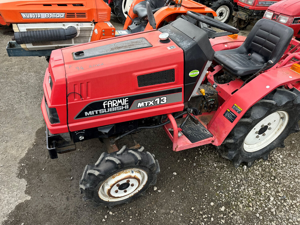 Malotraktor Mitsubishi MTX13 s rotavátorom - 2
