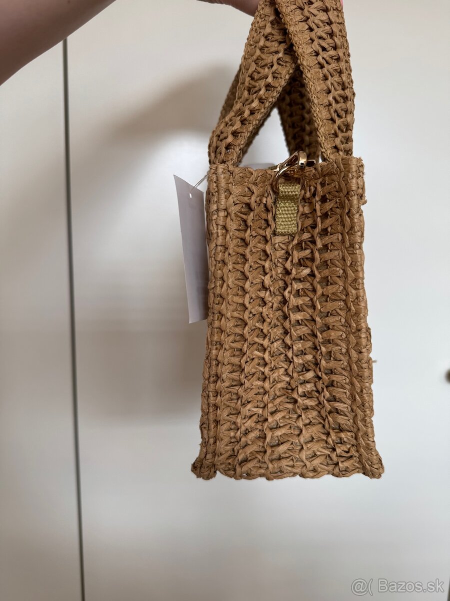 Nová slamená kabelka H&M s visačkou - 2