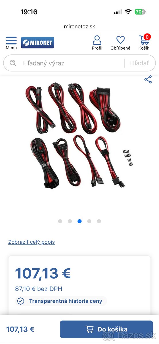 CableMod – Red/Black verzia - 2