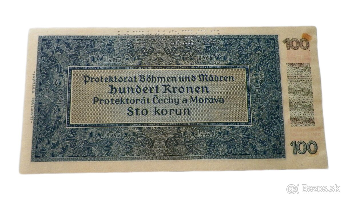 100 Korun - 1940 - 2