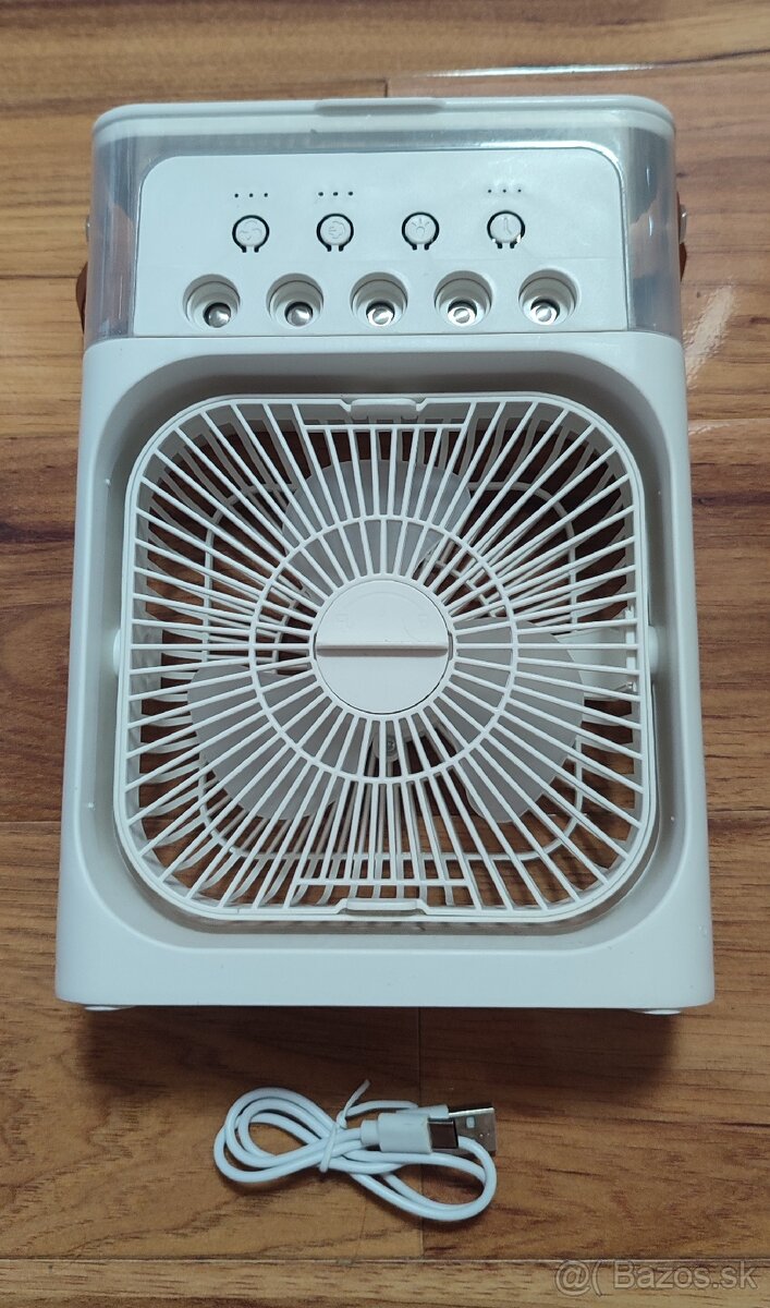 Prenosný stolný ventilátor s hmlou - 2