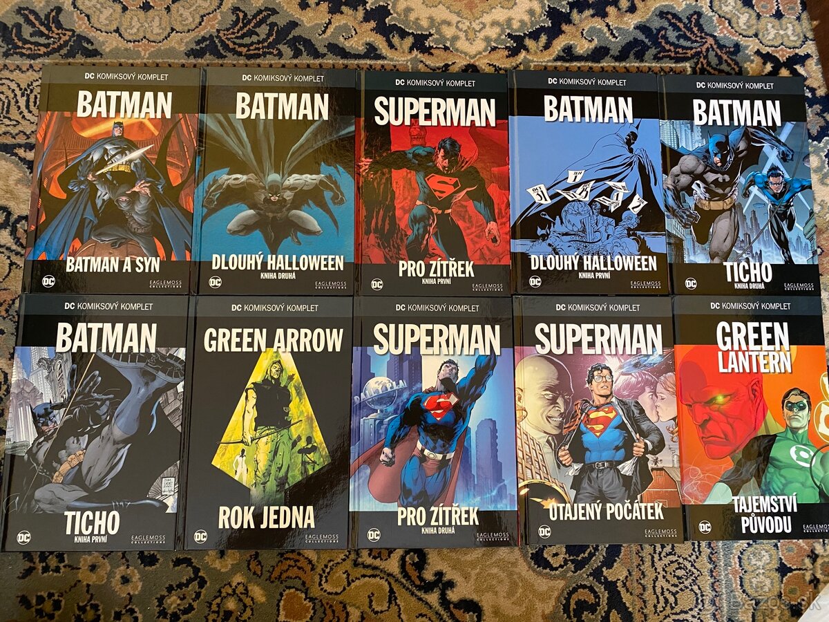 Prvých 10 komiksov DC kompletu na predaj. - 2