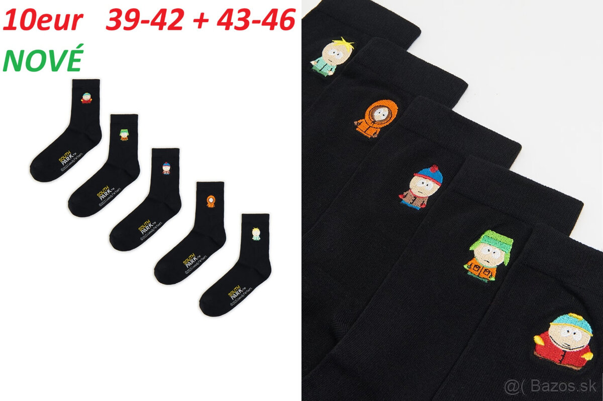 Ponožky South Park, The Simpsons, Pokémon, Rick and Morty - 2