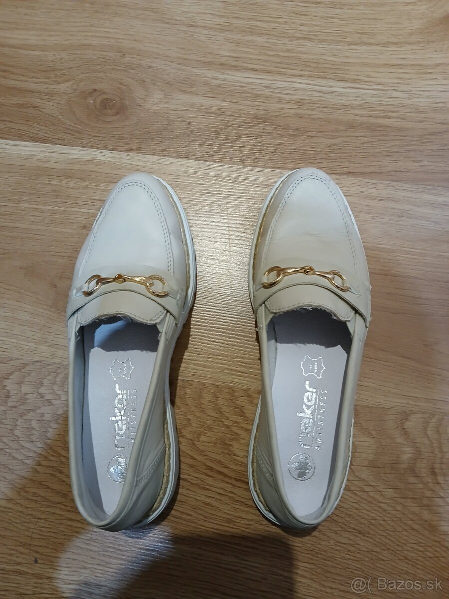 Topánky Rieker biele - 2