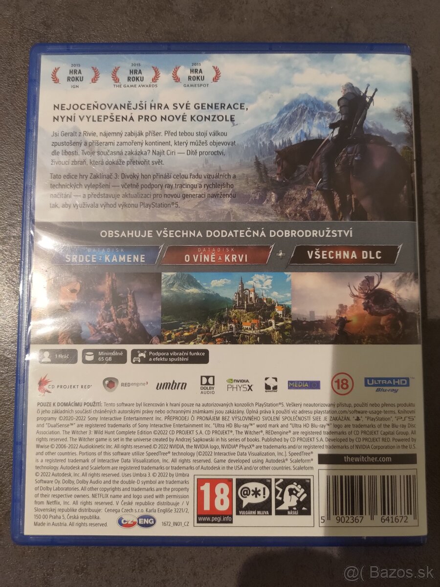 Zaklínač 3, Divoký hon, The Witcher, Wild hunt,Playstation 5 - 2