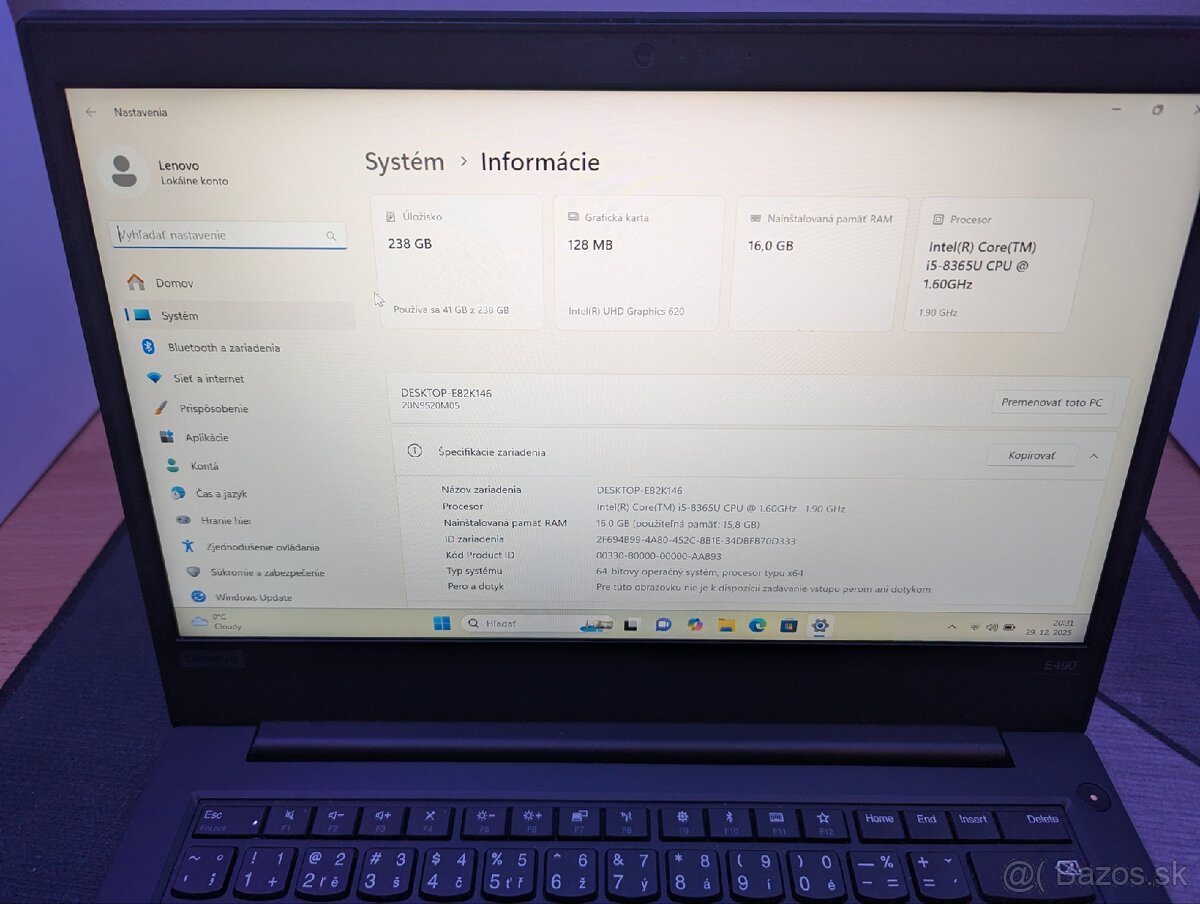 Lenovo ThinkPad E490 i5 - 2