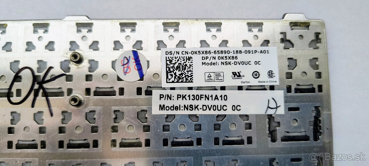 Klávesnica Dell NSK-DV0UC CZ - 2