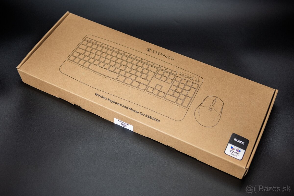 Set bezdrôtová klávesnica a myš ETERNICO (bluetooth aj USB) - 2