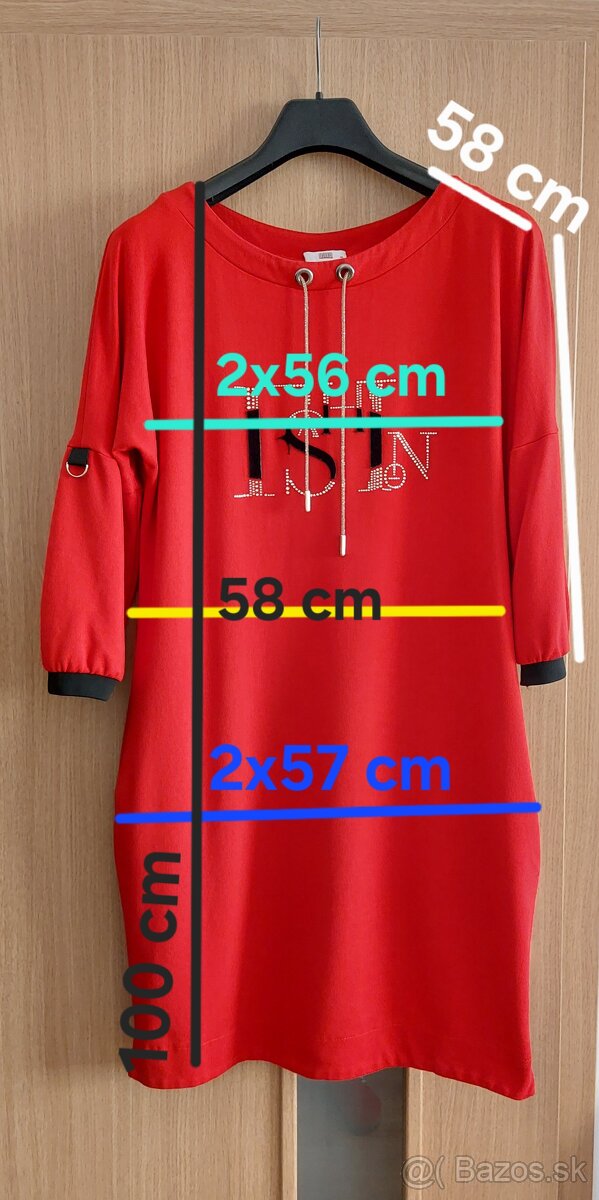 Červené šaty Midori č. 44 - 2