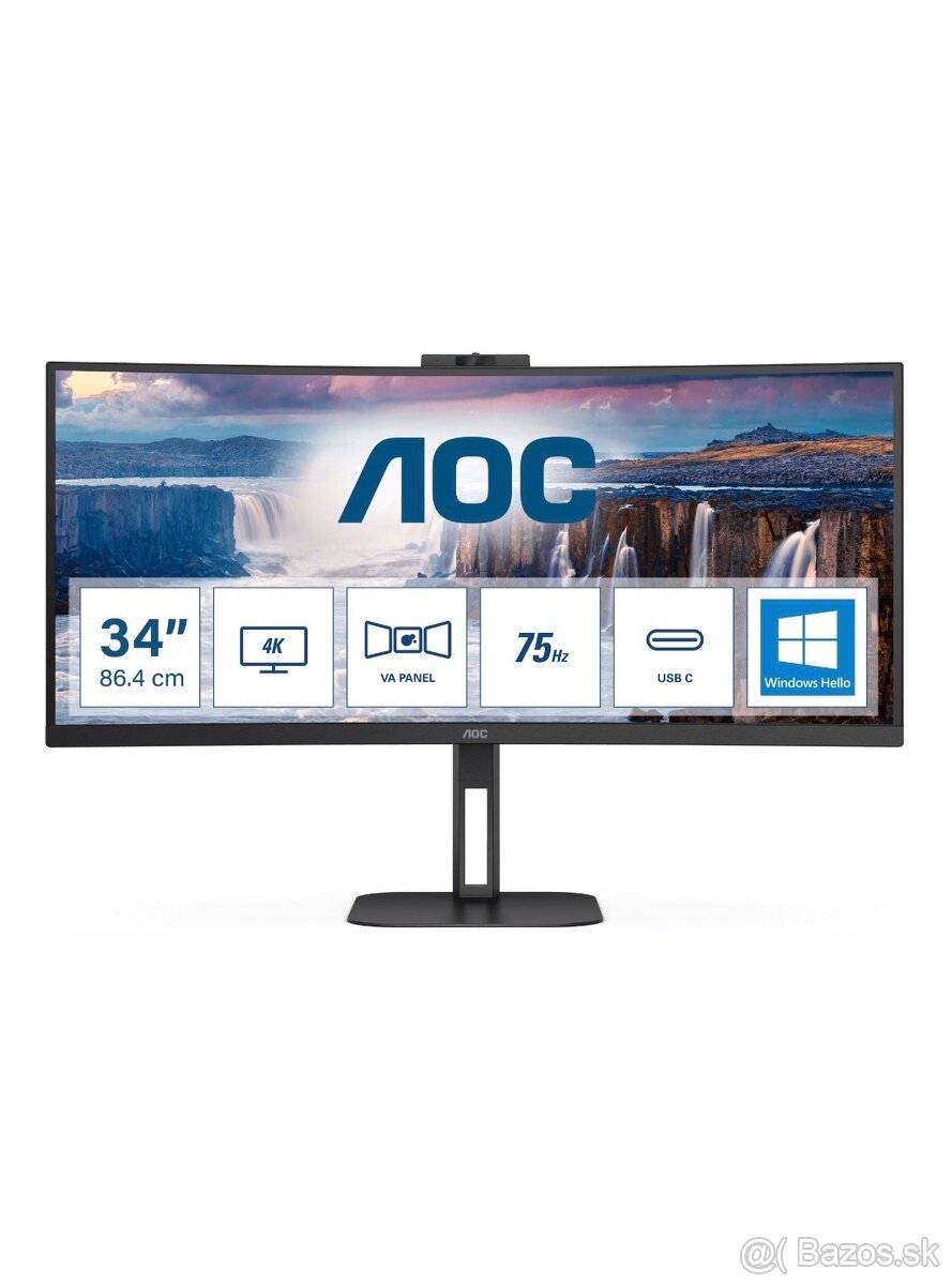 34" AOC CU34V5CW/BK - 2