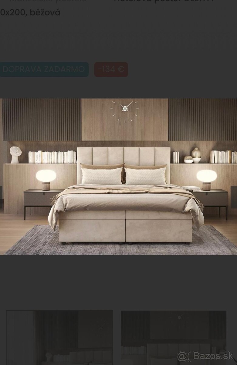 Hotelové postele čisto nové - 2