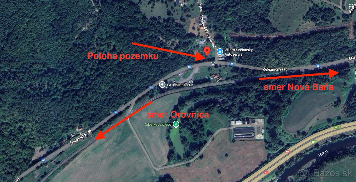 Nová Baňa: predám pozemok pre rodinný dom či chatu - 2