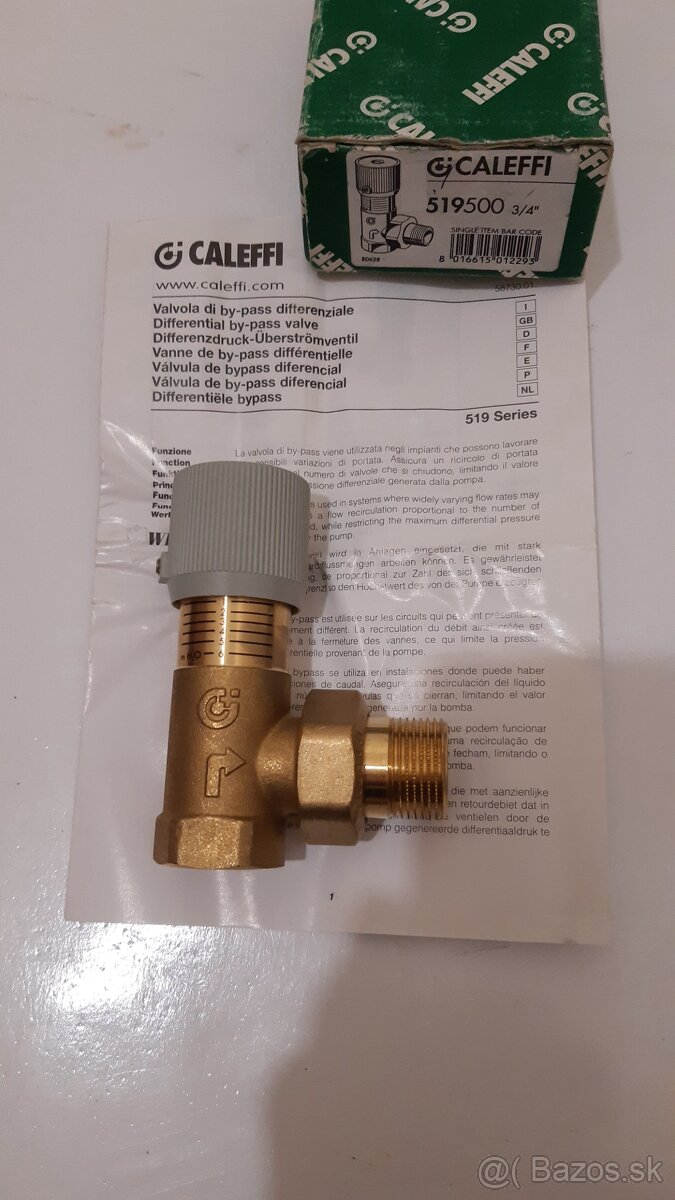 Prepuštaci ventil Caleffi 3/4,kotol,ohrievač - 2