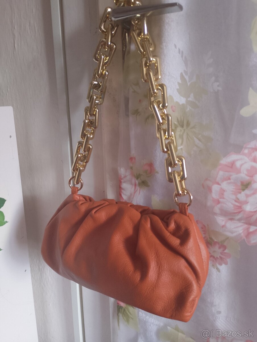 Hnedá kožená kabelka 3 - 2