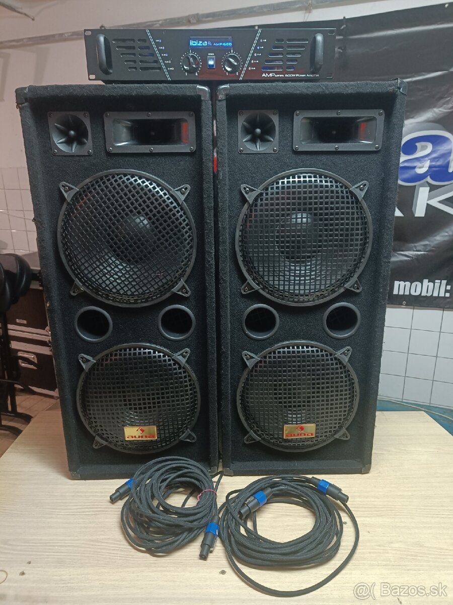 Repro sústava AUNA + IBIZA 2x 1500w - 2
