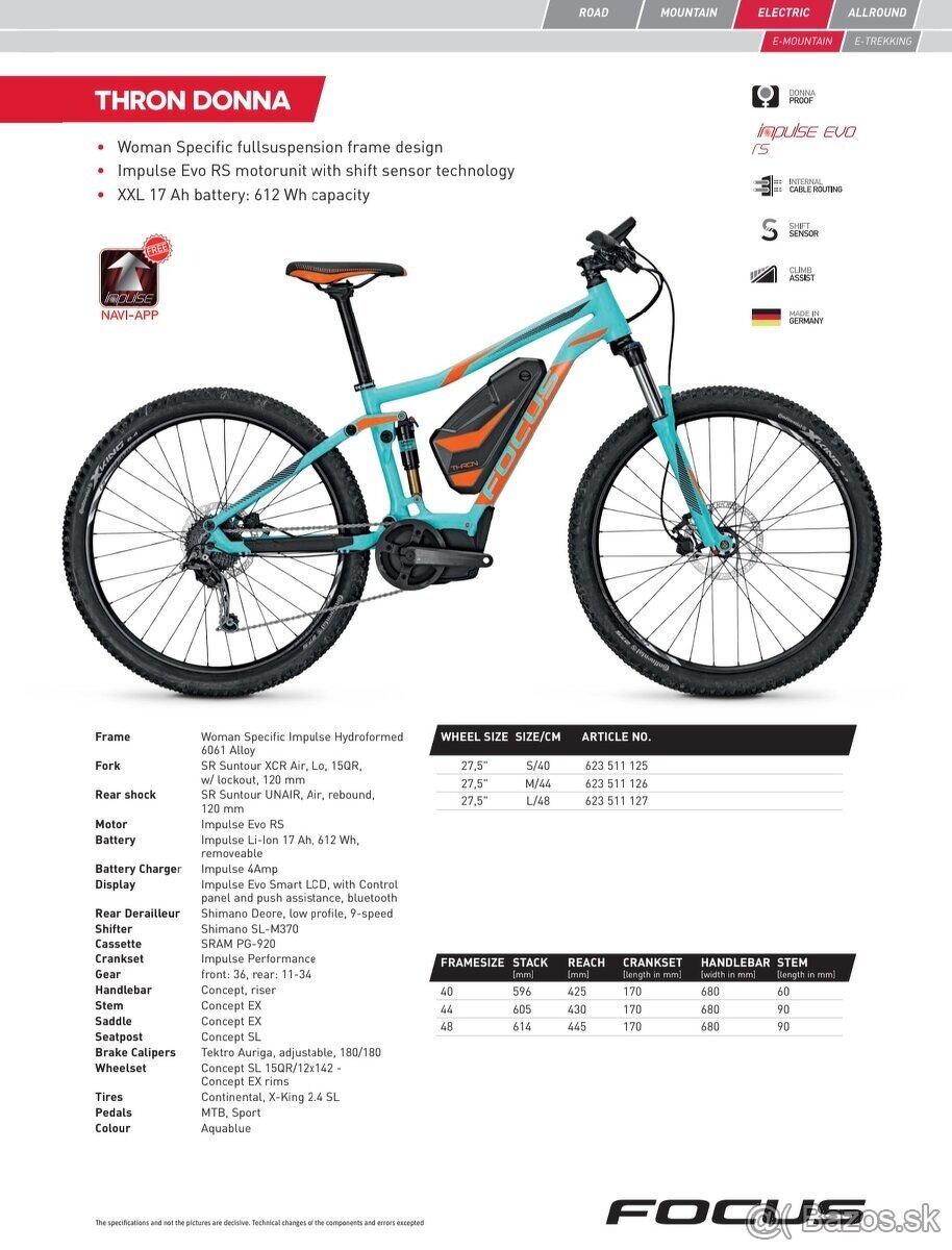 Nemecký celoodpružený elektrobicykel FOCUS Thron - 2