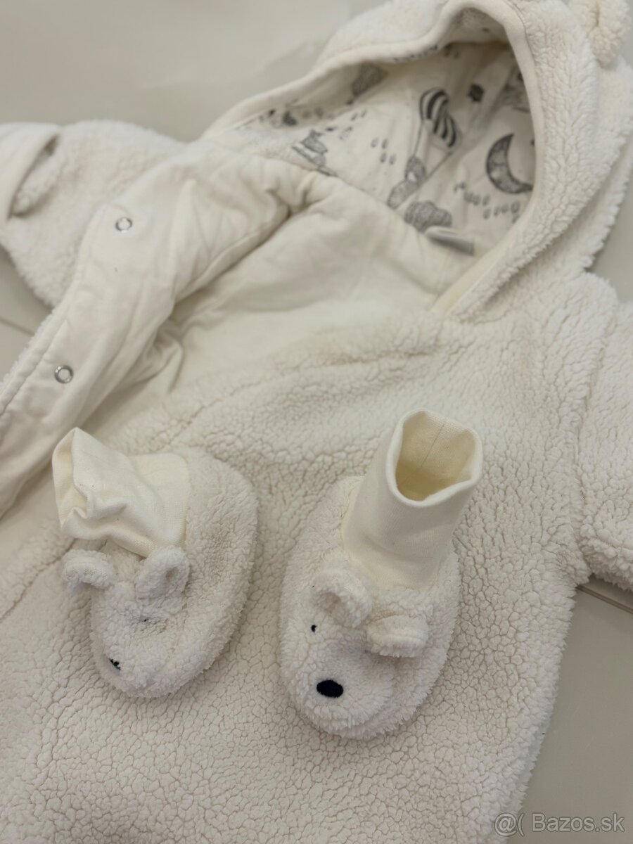 Overal zimný Lindex 68 s papuckami - 2