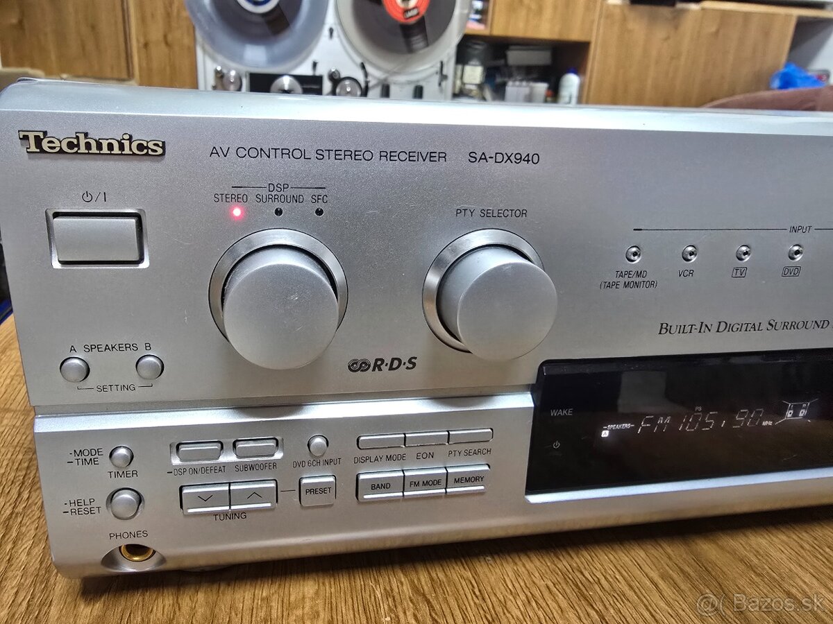 Technics SA-DX940 receiver strieborný - 2