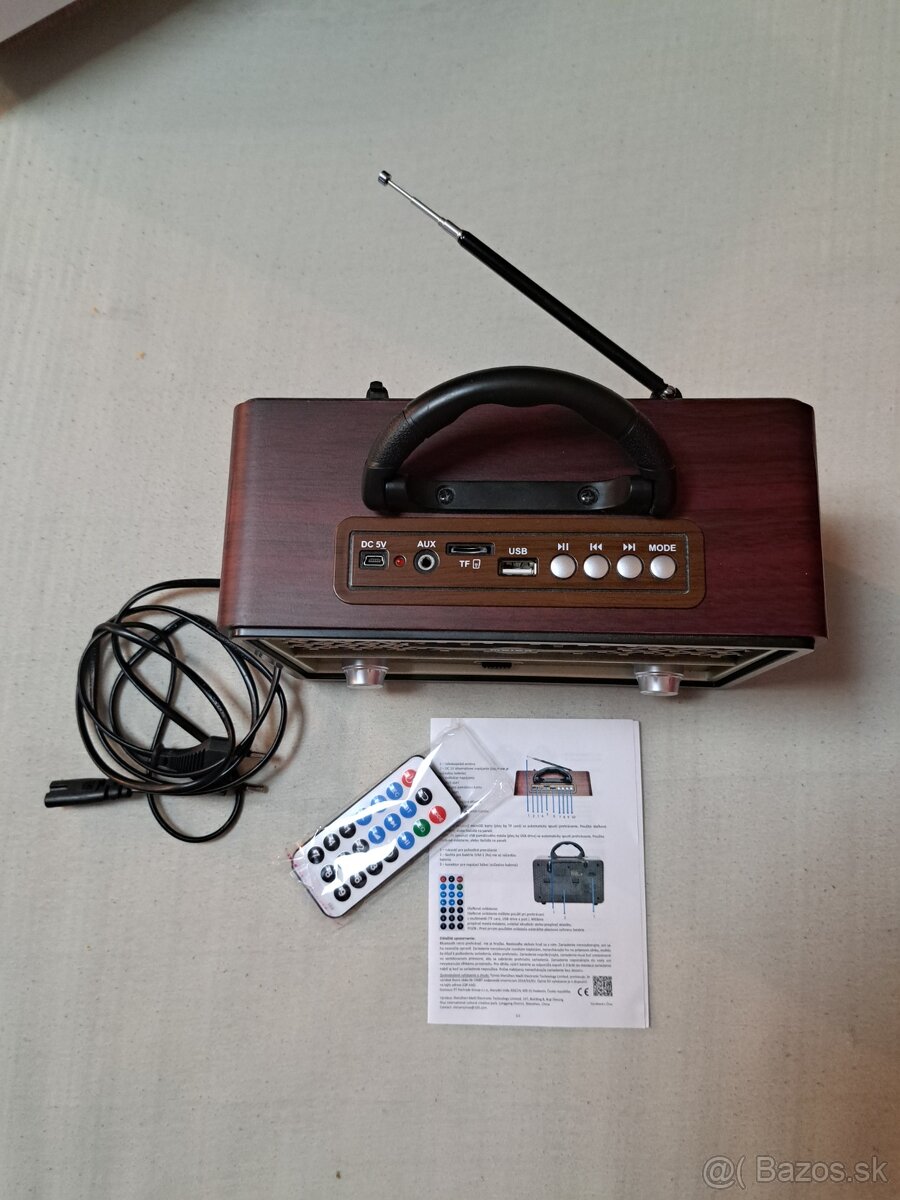 Bluetooth retro style rádio - 2