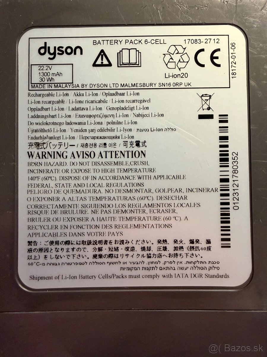 Dyson DC31 batéria - 2