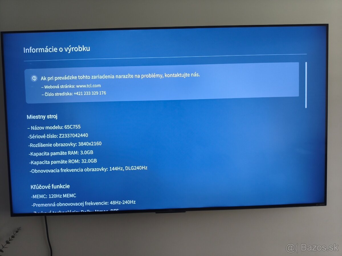 Televízor 65ka - 2