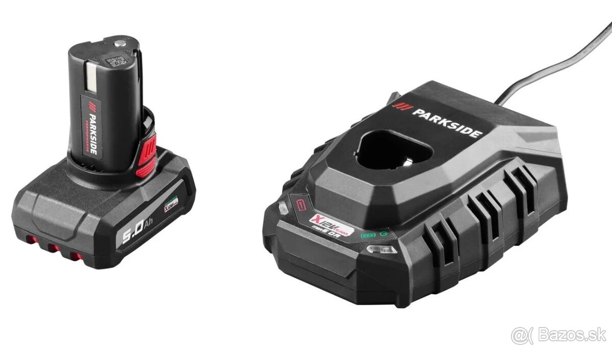 Parkside Performance vŕtací skrutkovač 80Nm 12V - sada - 2