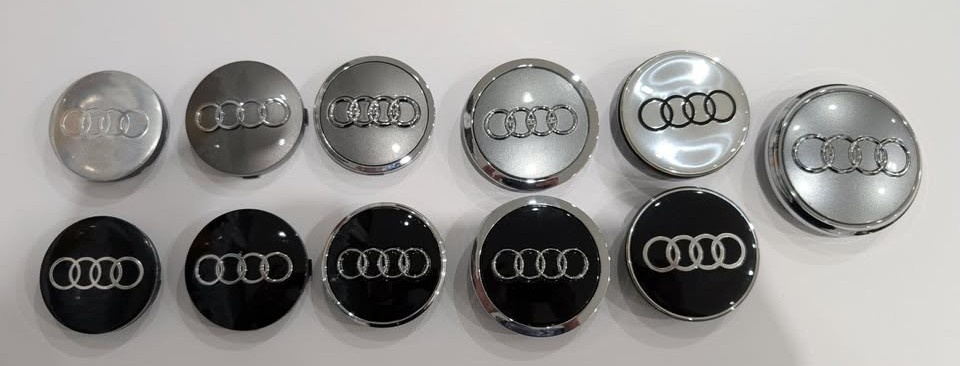 Stredove krytky - pukličky AUDI - 2
