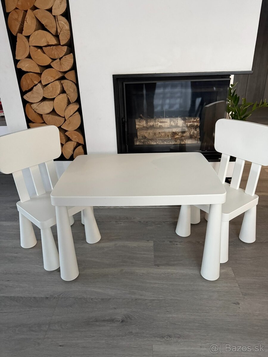 detsky stôl a stoličky Ikea Mammut - 2