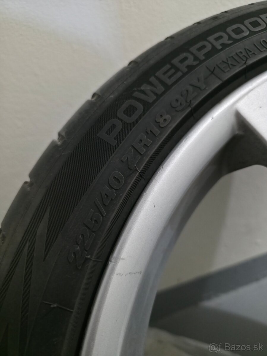 O.Z disky 5x112 R18 + pneu - 2