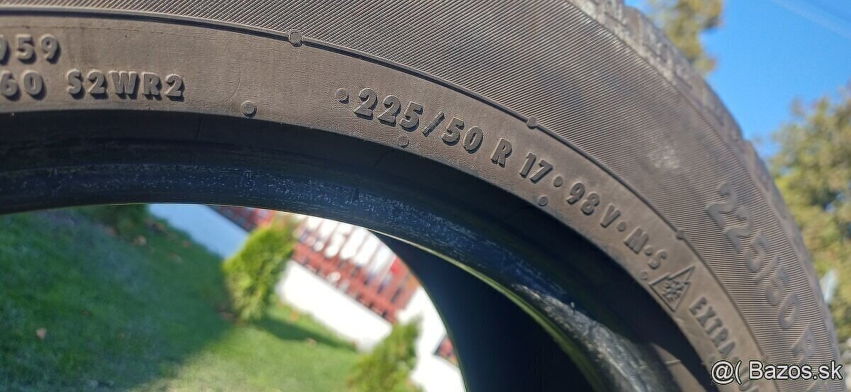 225/50 r17 zimné pneumatiky, Continental RFT - 2