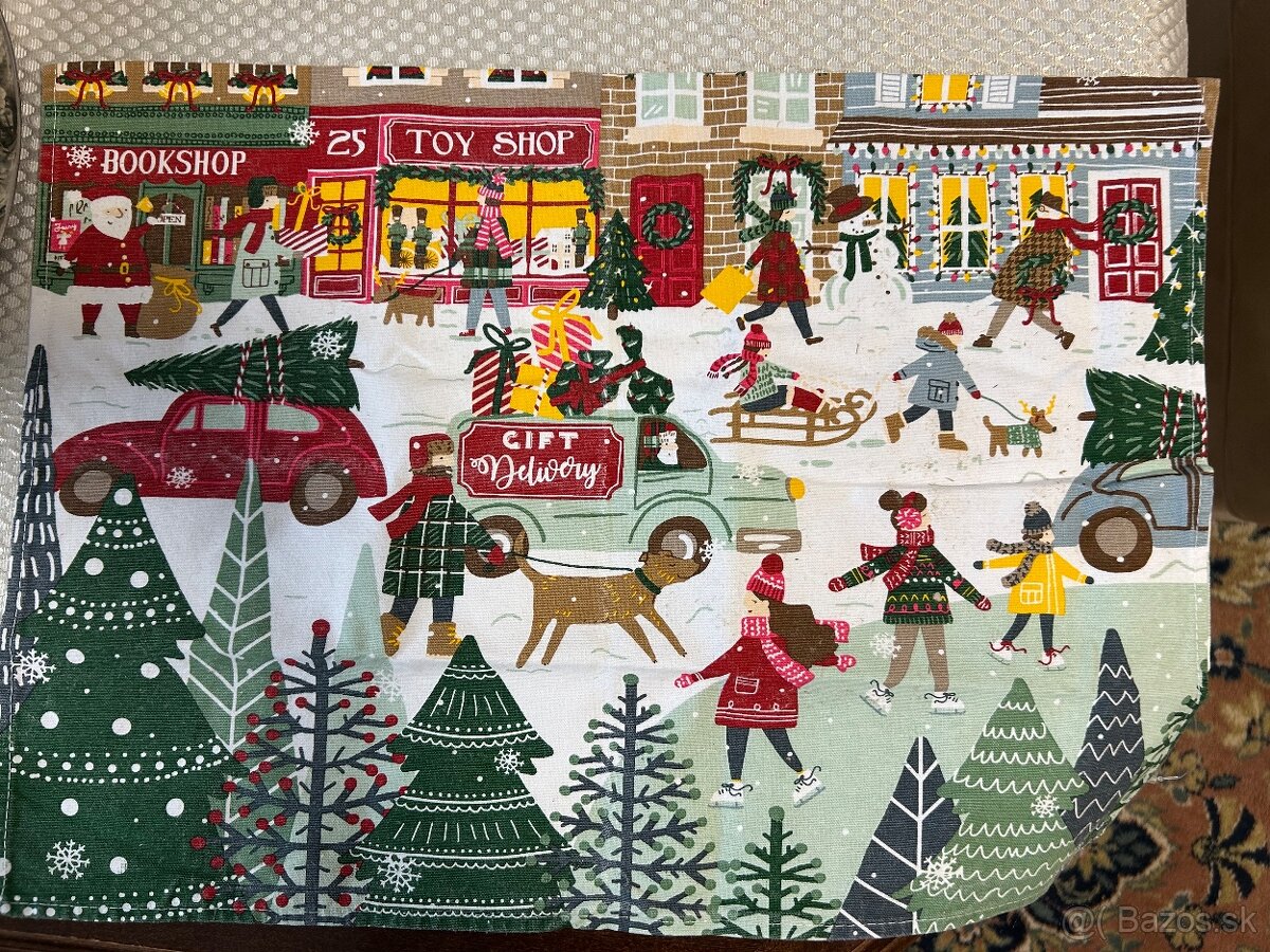 Vianočná bavlnená utierka - 2