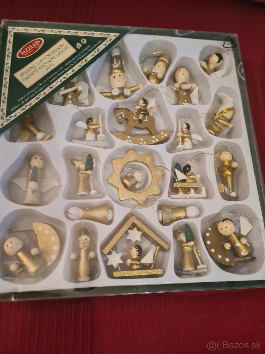 Drevené vianočné ozdoby - 2