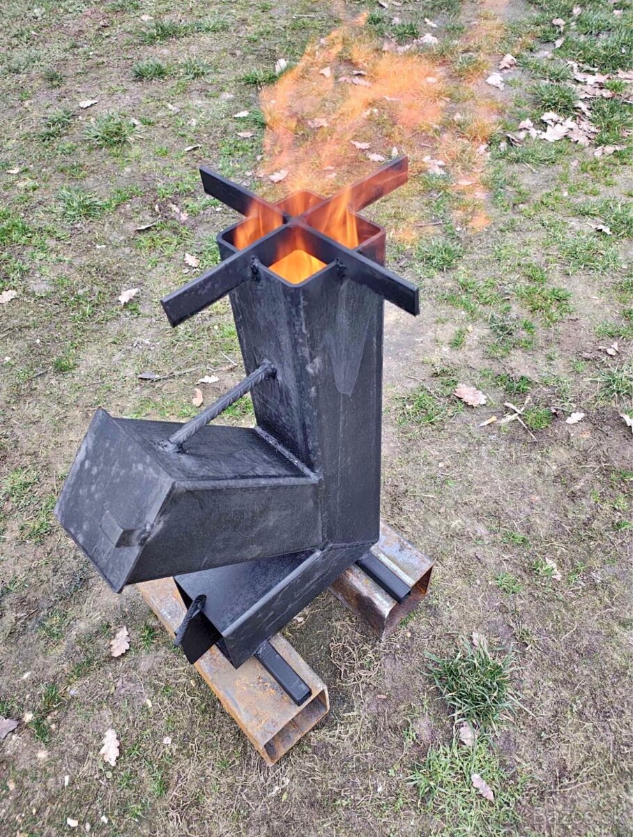 Predám veľký raketovú pec (rocket stove) - 2