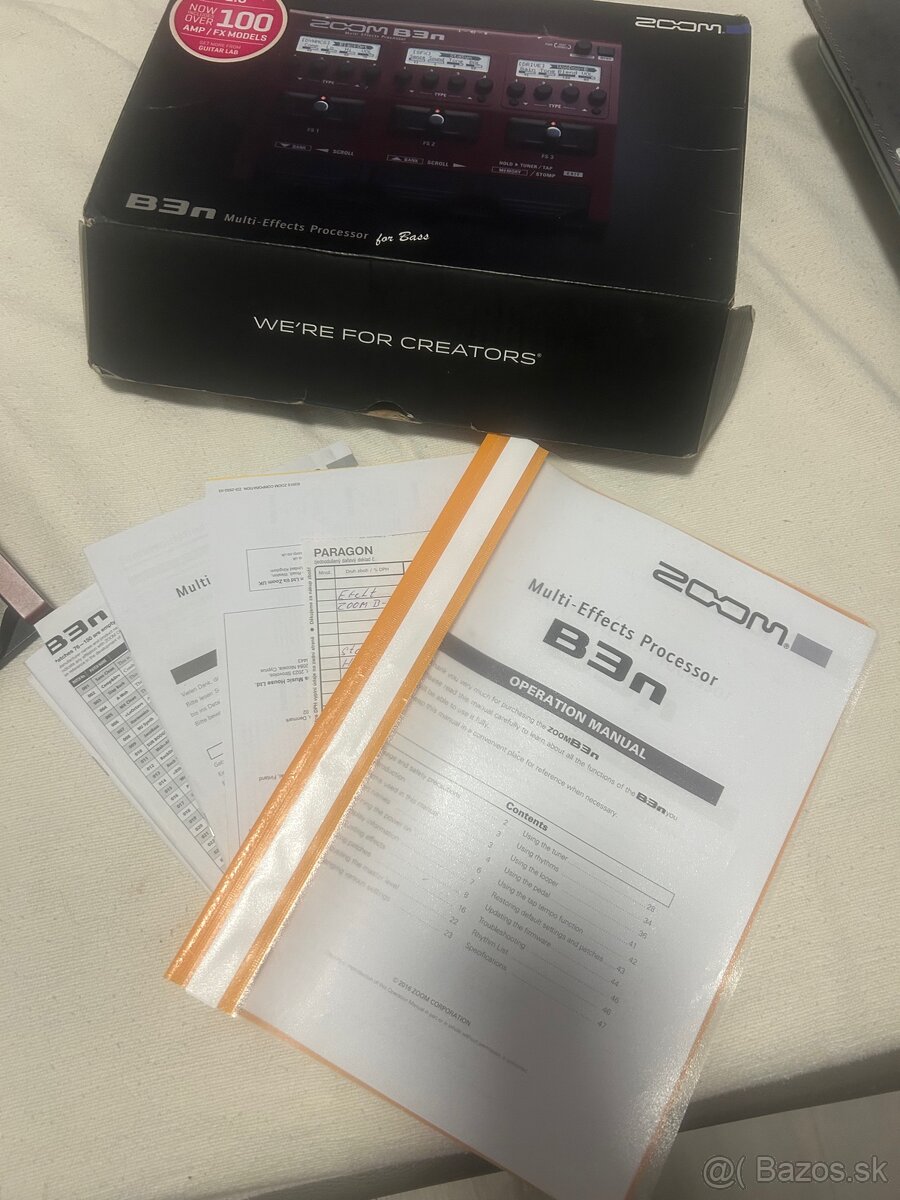 Predám basový multiefekt ZOOM B3n - 2