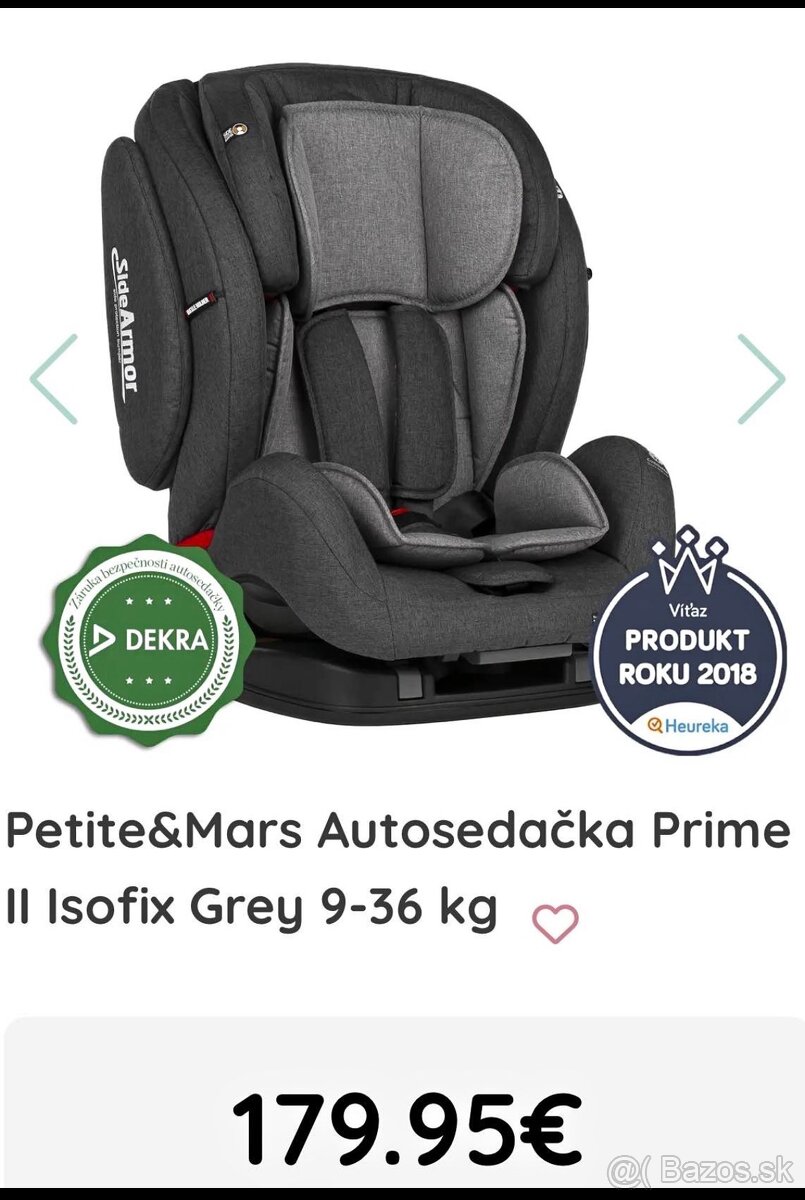 Autosedačka Petite&Mars - 2